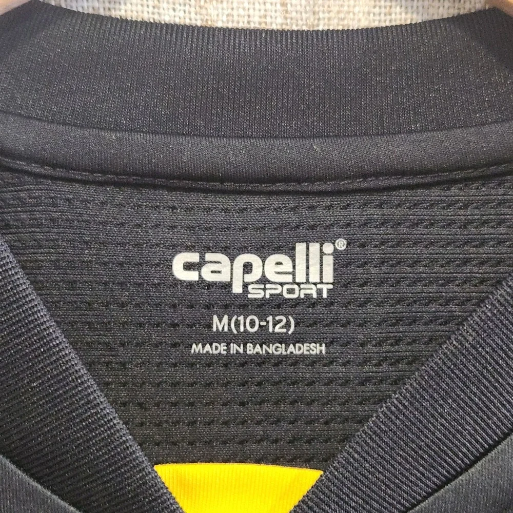Capelli Sport Youth Jersey M(10-12) Black/Yellow West Pines United FC #7 Florida